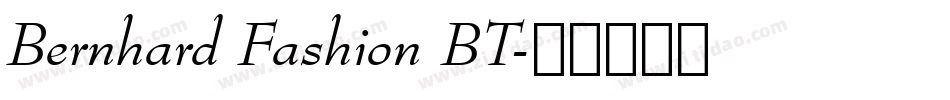 Bernhard Fashion BT字体转换